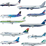 Commercial aircraft liveries - Aviation partwork