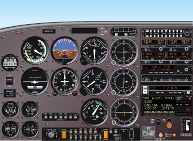 Cessna dashboard instrument panel