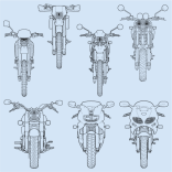 Linework front views - Essential Superbikes